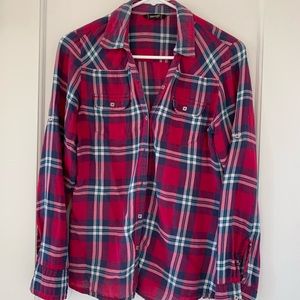 Identity flannel button down shirt